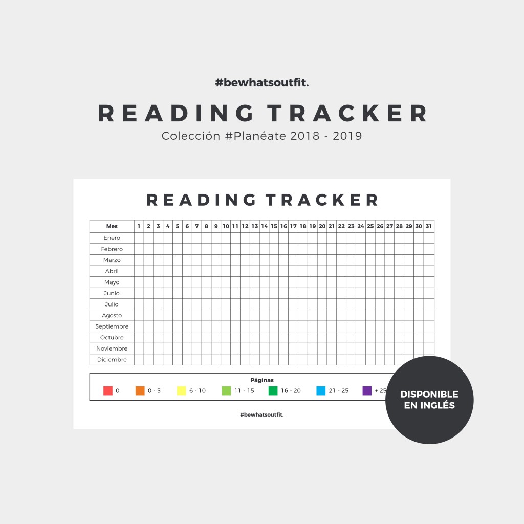 Colección #Planéate – Reading Tracker