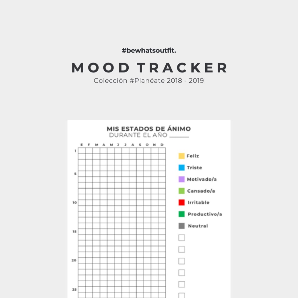 Colección #Planéate – Mood Tracker